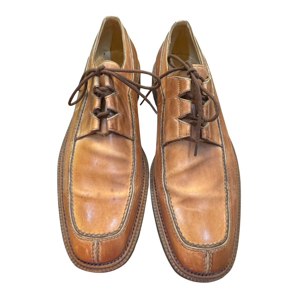 Gravati Men's Ghillie Split-Toe Derbies  Size 9M Italian Moustache Clipper